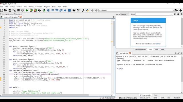 Build a Web App With Python and OpenCv  Image Editing App - Lecture  5