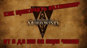 Как прокачать алхимию в Morrowind