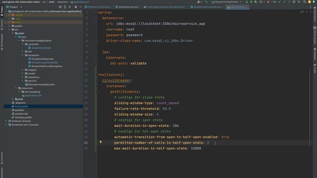 Spring Boot + Liquibase + Docker + Kubernetes + EFK Stack + Kafka #2 - Circuit Break'in tətbiqi смотреть онлайн