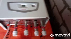 Обвязка настенного двух конторного котла.