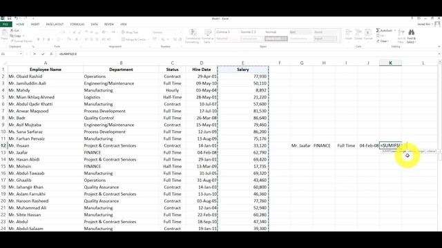 How to use SUMIFS and SUMIF Excel formula in English & Hindi (Multiple Criteria) смотреть онлайн