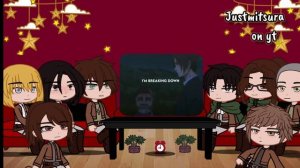 Past Aot react To Future Eren || Shingeki No Kyojin || Attack On Titan || gacha club
