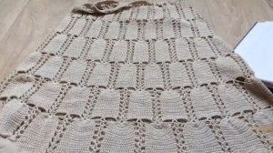 Простая юбка крючком.