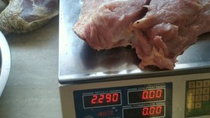 Забой и разделка Белого широкогрудого индюка/чистый вес