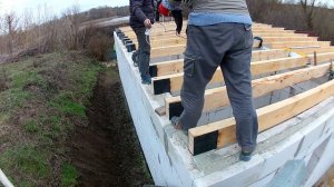 перекрытие первого этажа, черновой пол