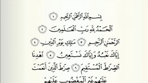 Чтение суры Фатиха. Абдуль Басит