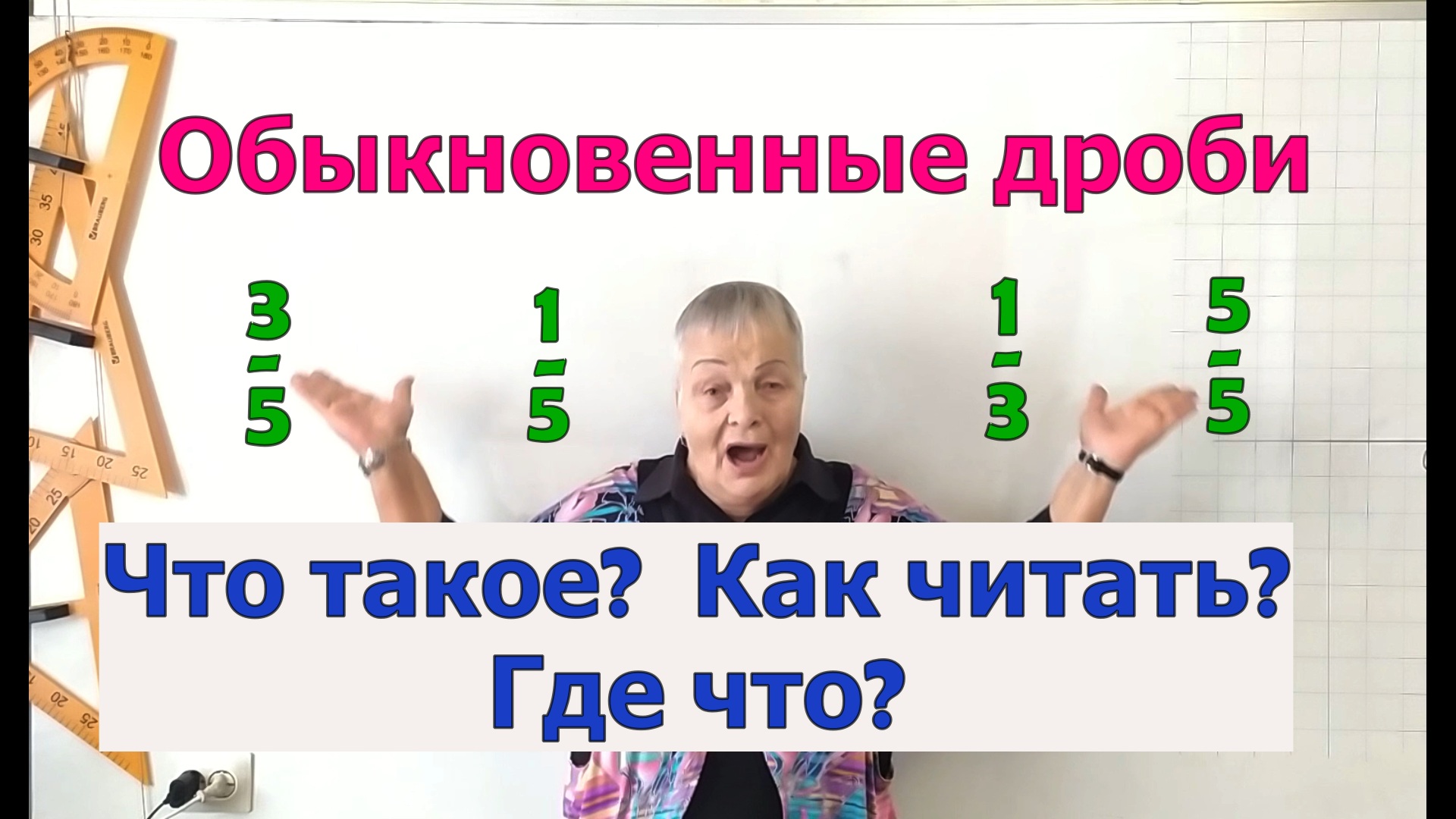 Обыкновенные дроби. Как получаются. Как читать. Математика 6 класс. Компоненты дроби.