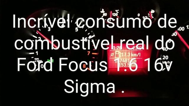 Consumo em tempo real do Ford Focus 1.6 16v Flex Sigma . смотреть онлайн