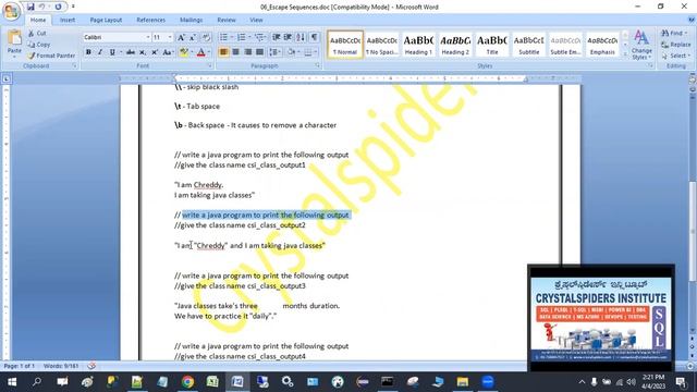 Escape Sequences in Java..! смотреть онлайн