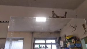 Обработка фацета на зеркале.