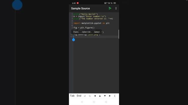 How to download and run python program in Android mobile