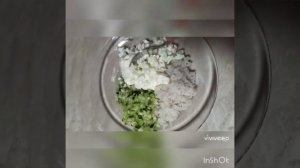 Блинчикке оролгон салат.