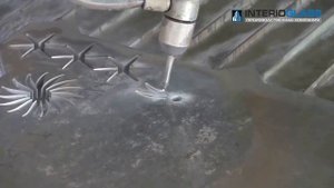 Изделие сложной формы на 5 ти осной гидроабразивной резке