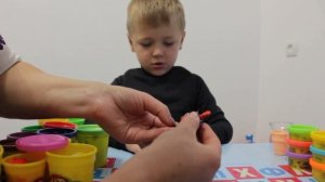Смешарик Совунья лепим из пластилина Плей До (Play Doh)