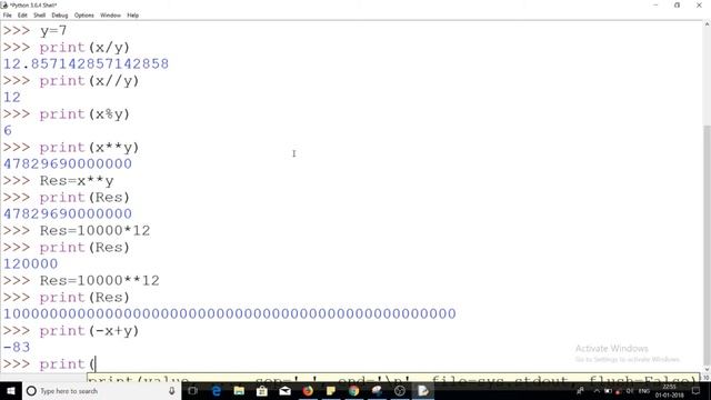 Python Tutorial in Hindi #8: Expressions, Comment, Arithmetic, Precedence, Associativity in Python