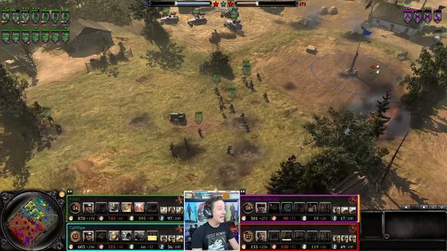 78 Conscripts, 30 T-34's, 1 DREAM | 4v4 Red Ball Express | CoH2 Cast #123 смотреть онлайн