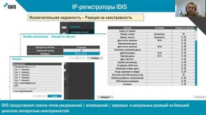 Вебинар "Синергия железа и софта в интеллектуальной системе видеонаблюдения"