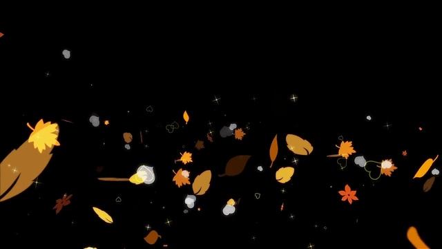 Футаж Осенние листья 07 с альфаканалом смотреть онлайн