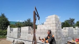 консольно-поворотный кран самодельный