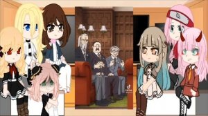 ||°•??•°|| Anime girls characters reacts to "Anya Forger" ||°•??•°|| Part 1/? ||