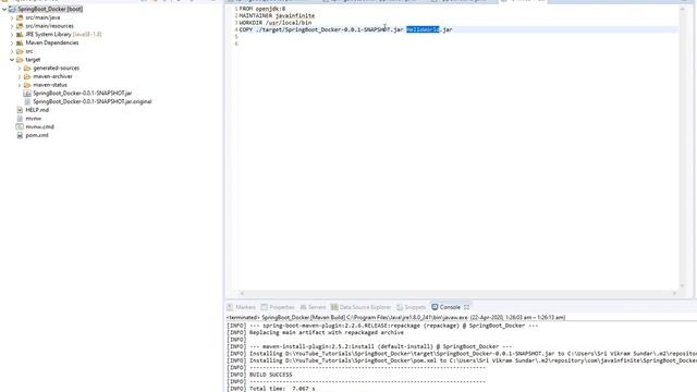Dockerize SpringBoot Application - Hello World (SpringBoot Application as Docker) смотреть онлайн