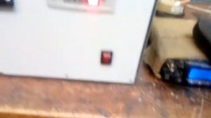 тест усилителя 10мгц, транзисторы irf510 - 2.4 квт.