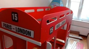 Сборка двухярусной кровати London Bus / Double Decker London Bus Bunk Bed