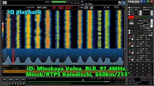 29.09.2023 07:57UTC, [Tropo], Минская Волна, Минск, Белоруссия, 97.4МГц, 660км