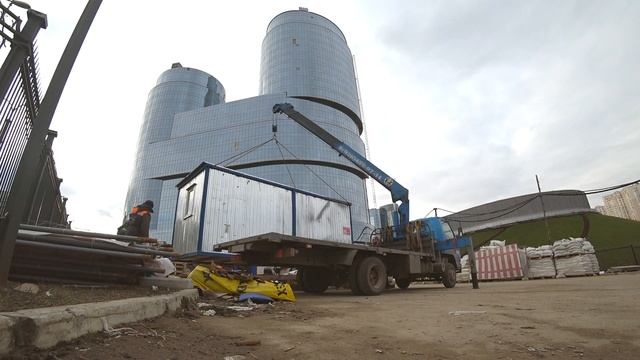 Перевозка строительных бытовок из Москвы в Воронеж. 20 февраля 2020 года. смотреть онлайн