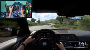 BMW M4 G82 - Forza Horizon 5 Steering Wheel Gameplay 4K