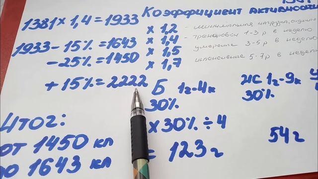 Формула Расчет КБЖУ. Калорий! Белки! Жиры! Углеводы!