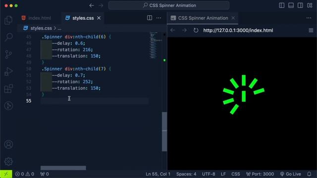 Creating a CSS Spinner Animation: HTML & CSS Tutorial