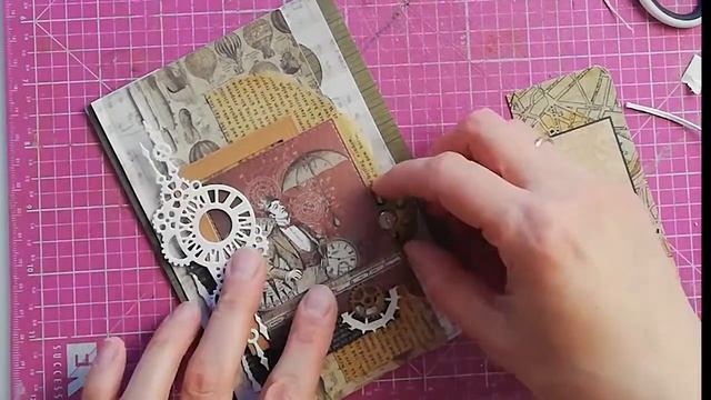 Cardmaking tutorial how to make card for men / скрап открытка для мужчины мастер класс