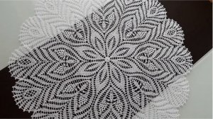 Ажурная салфетка крючком Вязание крючком Схема Crochet doily pattern
