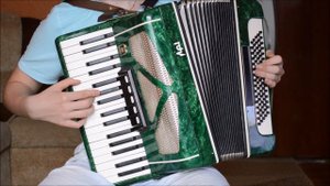 "Голубой вагон" на аккордеоне