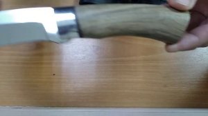 Шкуросъемный нож Златоуст сталь 95x18 рукоять орех #Ножичелябинск