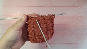 МК Узор спицами "Плетёнка"