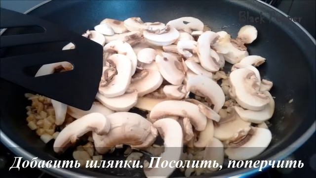 Картофель с грибами и сыром