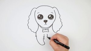 КАК ПРОСТО НАРИСОВАТЬ СОБАКУ / РИСУЕМ МИЛОГО ЩЕНКА / НАРИСУЕМ КРАСИВУЮ СОБАКУ / СОБАКА РИСУНОК