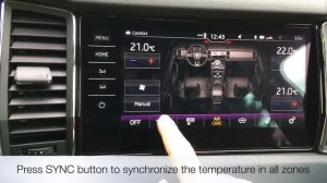 My Skoda Kodiaq - Using Climatronic(TM) on Infotainment System HOWTO