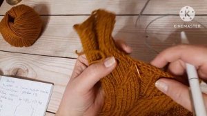 Джемпер спицами снизу вверх.