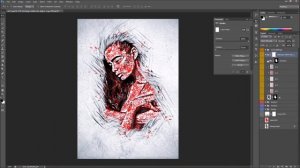 Фотошоп. Photoshop. ЭФФЕКТЫ. Эскиз Аннотация. Sketch Abstract..mp4