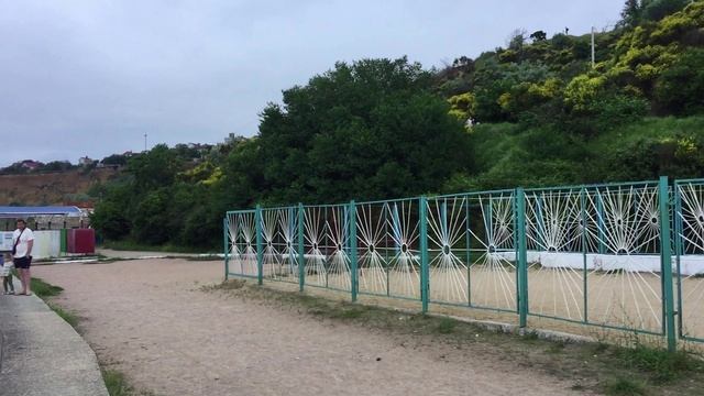 Как выглядит Черноморское побережья во время непогоды : пляж Толстяк