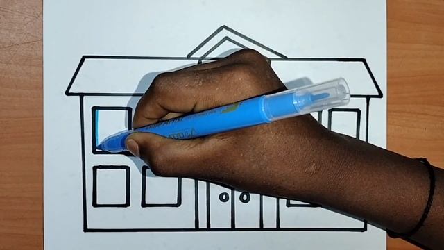 school draw how to draw a school ?? ? ? ? ? easy school drawing for kids beautiful school drawin ? смотреть онлайн