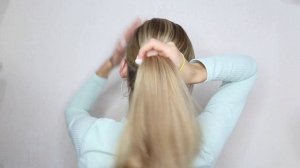 КАК ИЗ ОБЫЧНОЙ ГУЛЬКИ СДЕЛАТЬ ВЕЧЕРНЮЮ ПРИЧЕСКУ? ПОШАГОВЫЙ ВИДЕО-УРОК | 2- MINUTE ELEGANT UPDO