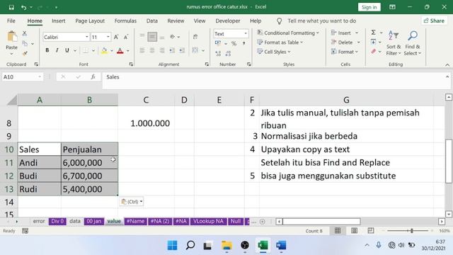 Cara Mengatasi Error #Value di Excel смотреть онлайн