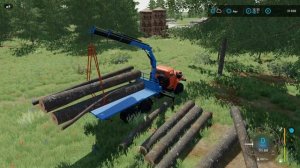 FS 22 - Ничейная Земля - Повар на ферме ч.2 - Вношу известь. Пилю и вывожу лес.
