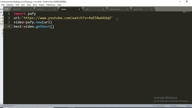 youtube video downloader using #python ||Python Programming