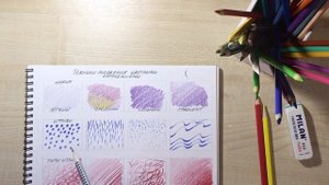 Техники рисования цветными карандашами. Часть 1.