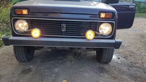 Установил очиститель фар (дворники фар) на Ниву (ВАЗ 21213)